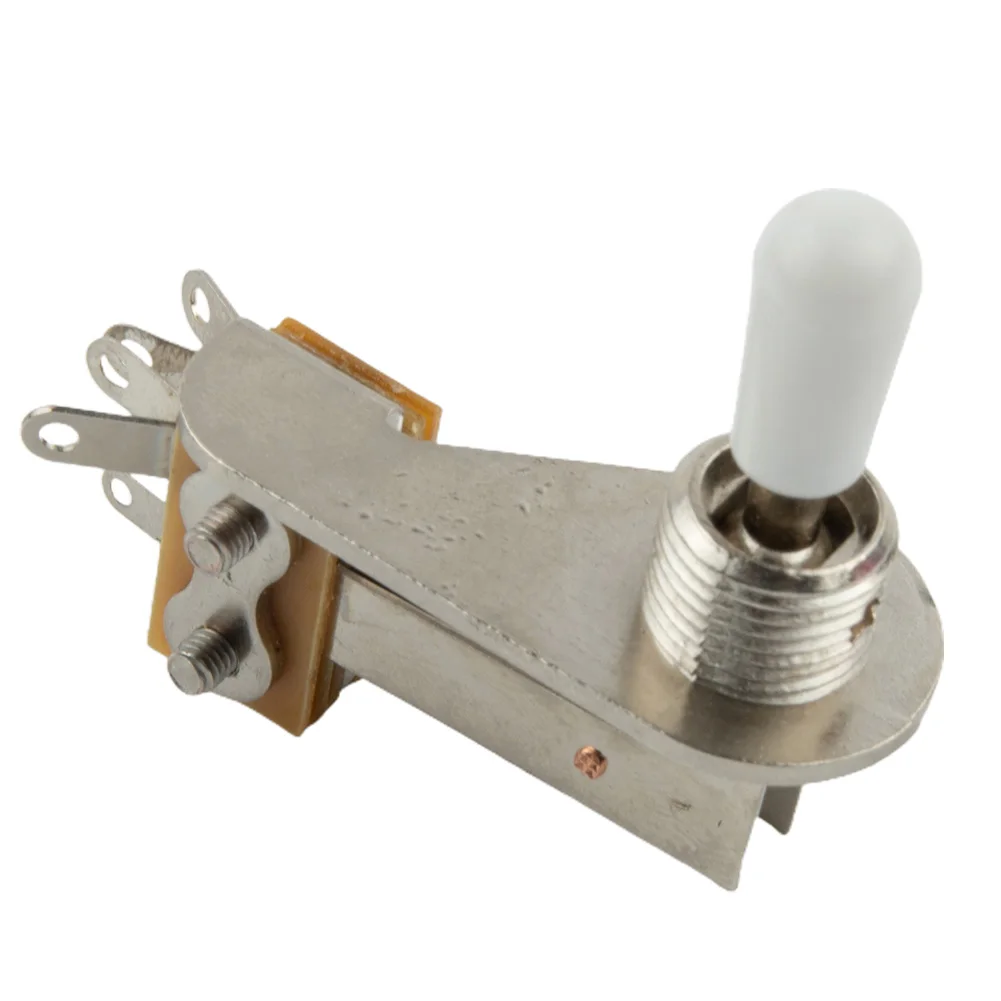 

Guitar Kits Switch & Tips Right Angle Toggle Switch Electric Guitar Switch Gear Metal Parts Pickup Selector Plastic
