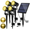 3000K/RGB Solar LED Light Outdoor Solar Spotlight Solar Garden Light Outdoor IP65 Waterproof Solar Power Light Wall Light 1