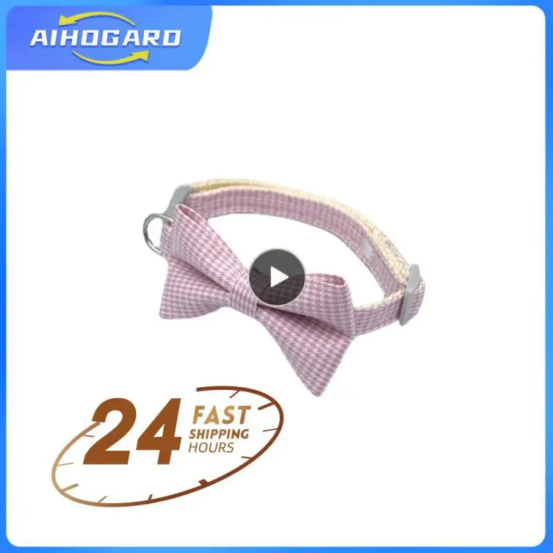 

Милый регулируемый галстук-бабочка для домашних животных, кошек и собак, галстук-бабочка в клетку с принтом, галстук-бабочка для праздника