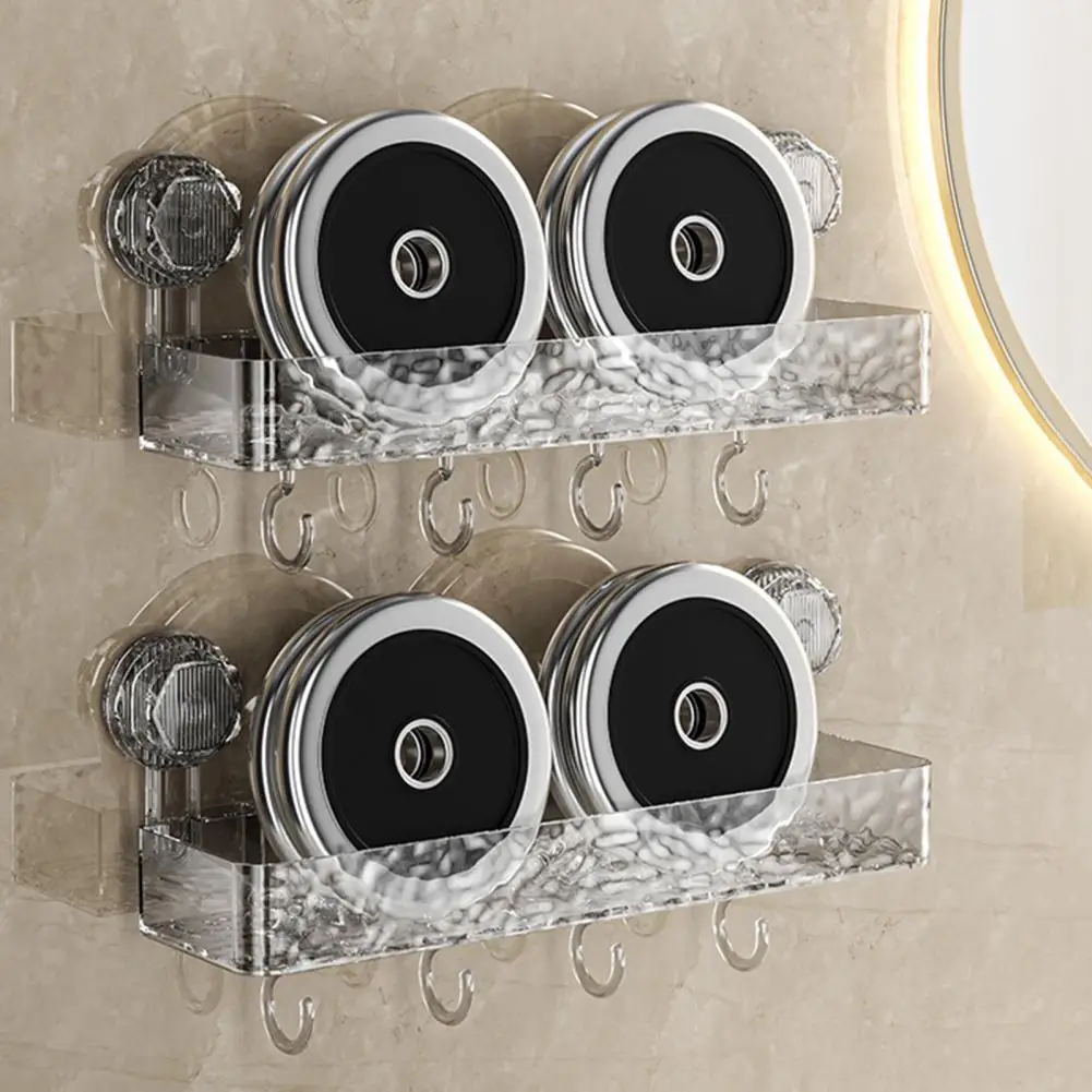 Thickened Pet Material Storage Rack Bathroom Storage Rack Capacity Shower Caddy with Suction Cup for Easy for Maximum