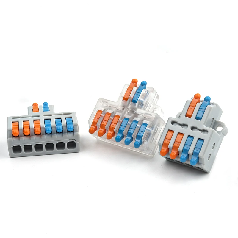 Mini Quick Splitter Butt 2 In 4/6 Pin Out Wire Connector Morsettiera Compatta Per Cavi Con Foro Di Fissaggio Per La Casa Awg 28-12