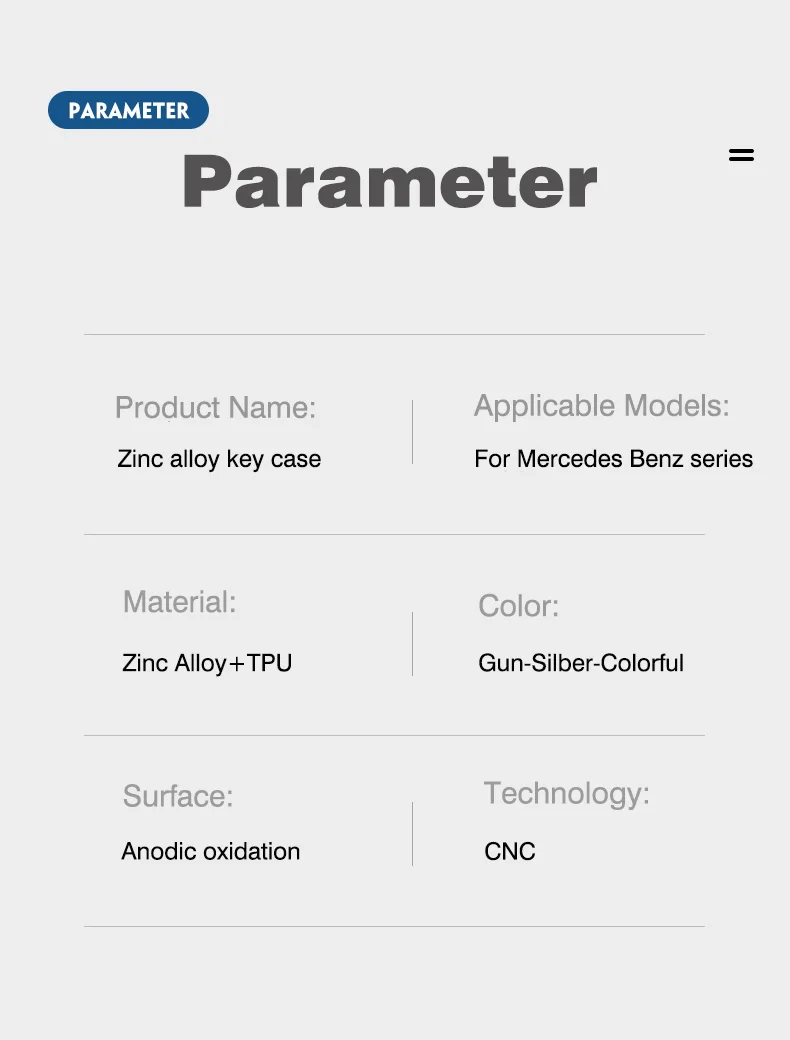 Custodia per chiave A distanza per auto in lega TPU per Mercedes Benz A C E S classe G GLC CLE CLA GLB GLS W177 W205 W213 W222 X167 AMG - S2046f12fa011465193c4984886c0b19fy