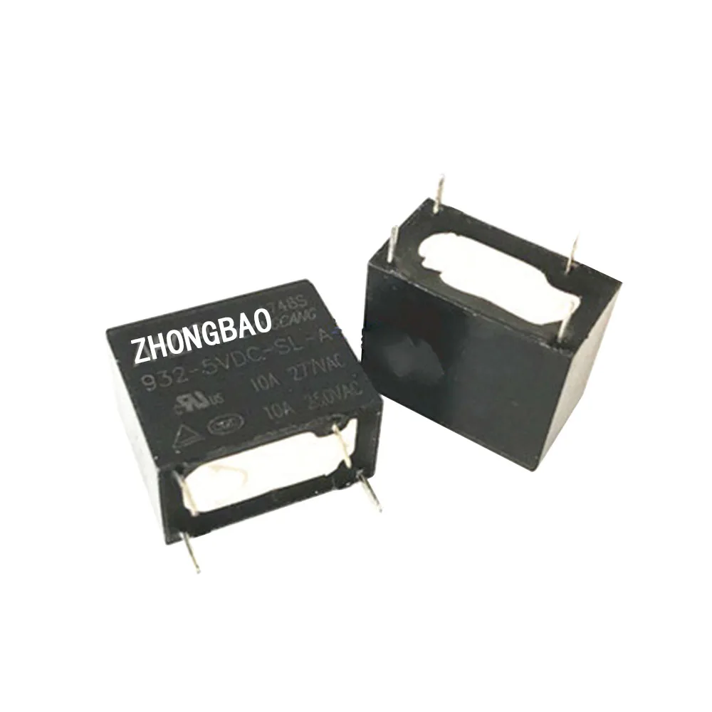 

2PCS Original new 100% 932-5VDC-SL-A normally open 10A power relay 5VDC 4pin