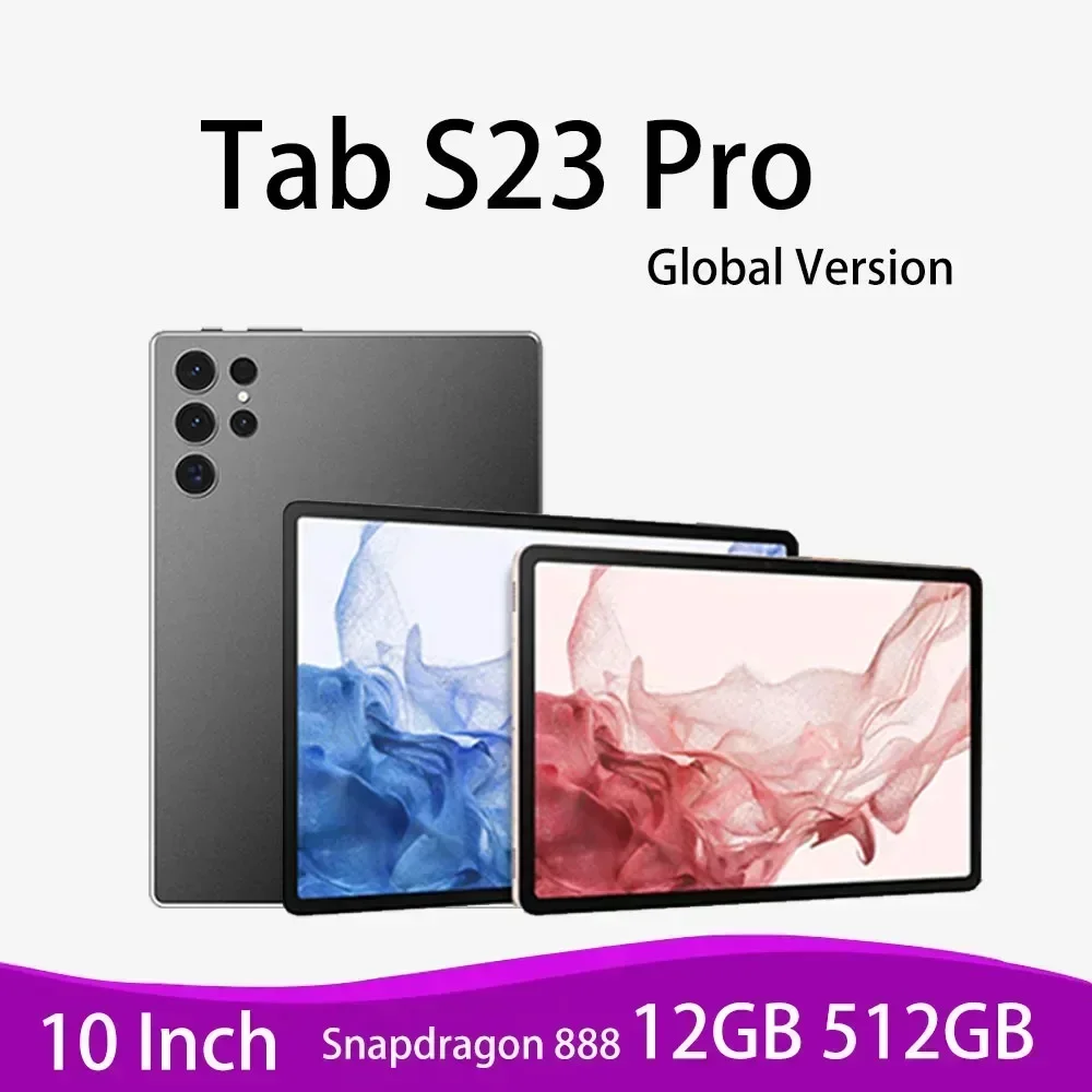 

Планшет Tab S23 Pro, 10 дюймов, Android 13, 12 Гб + 888 ГБ, 512 мАч