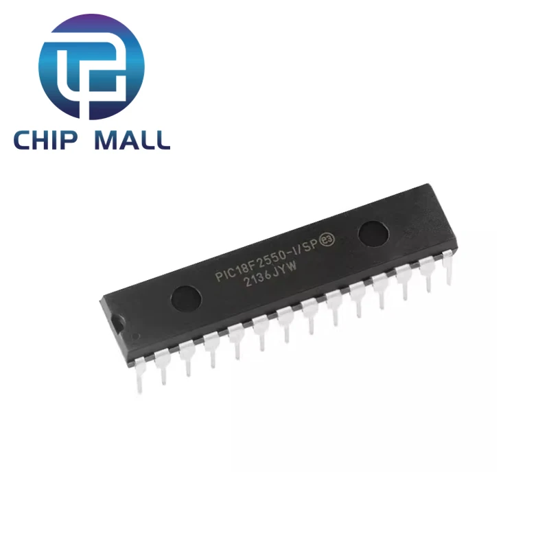 

PIC18F2550-I/SP PDF-28 High-performance Enhanced Flash USB Microcontroller Original New Stock