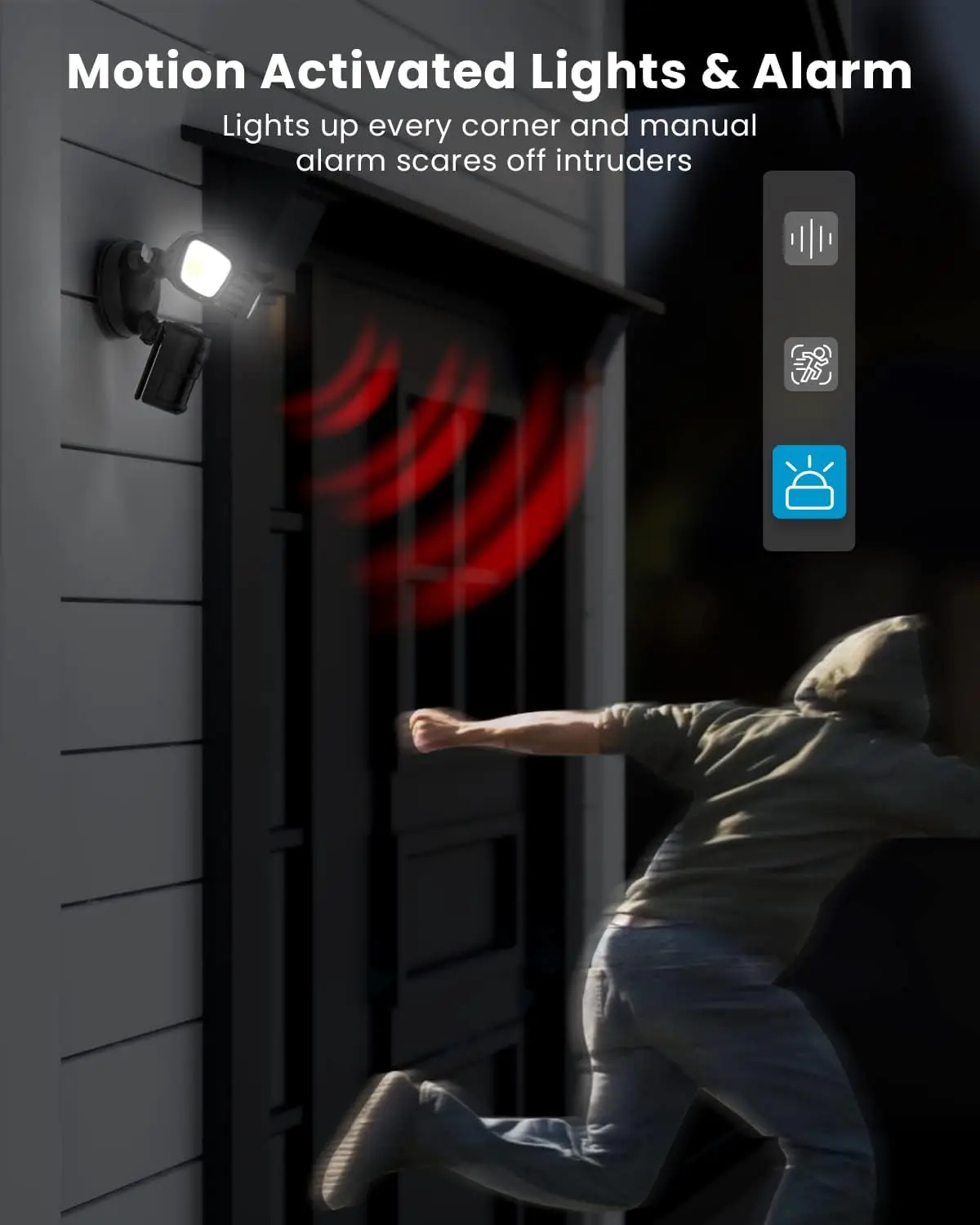 Mobile app showing camera footage