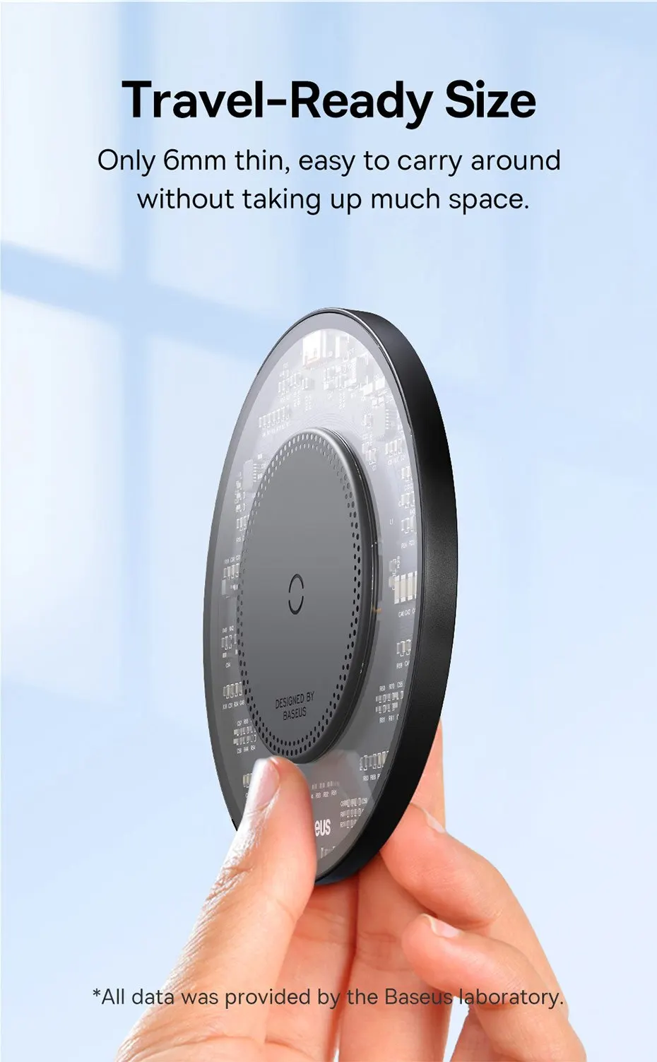 Baseus 15W Fast Wireless Charger fir iPhone 15 14 fir Airpods Visible Qi Wireless Fast Charging Pad fir Samsung S22 Xiaomi LG