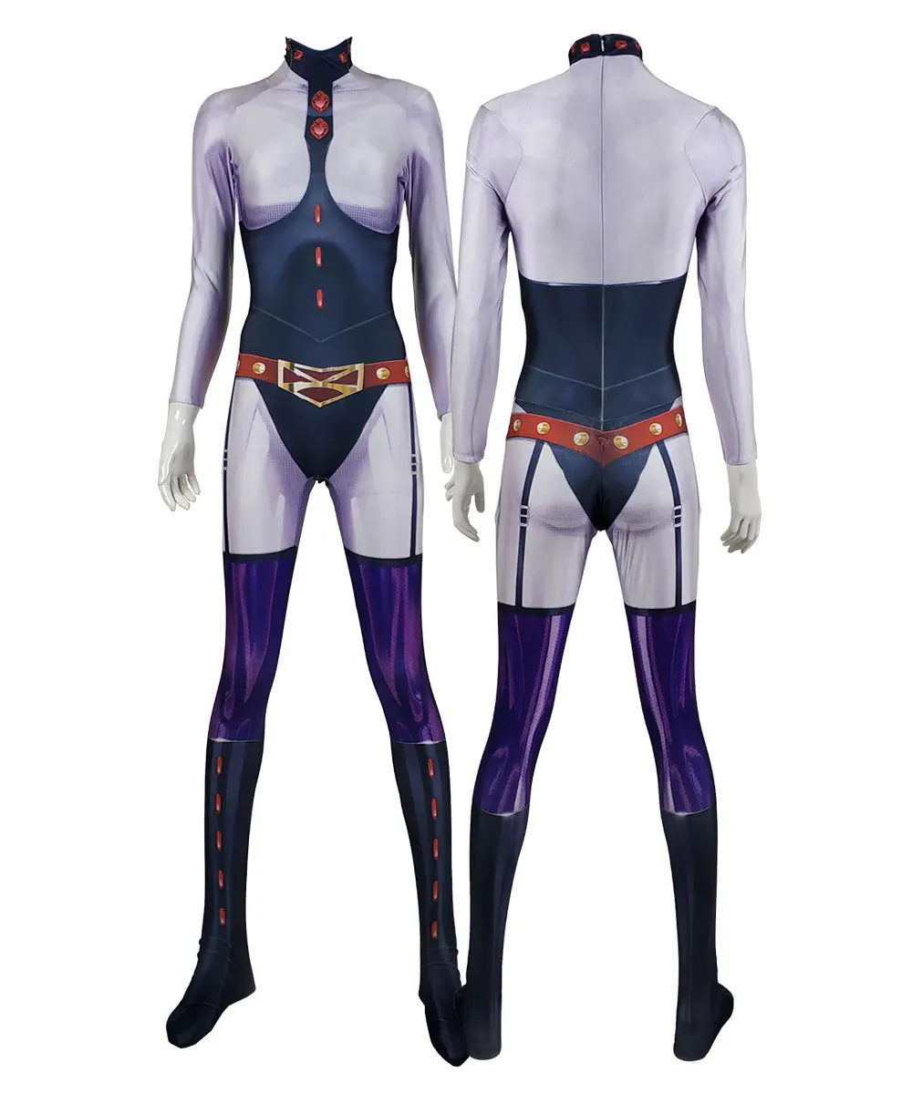 My Hero Academia-Inspired Tsuyu Asui (Froppy) Spandex Jumpsuit Cosplay Costume for Women