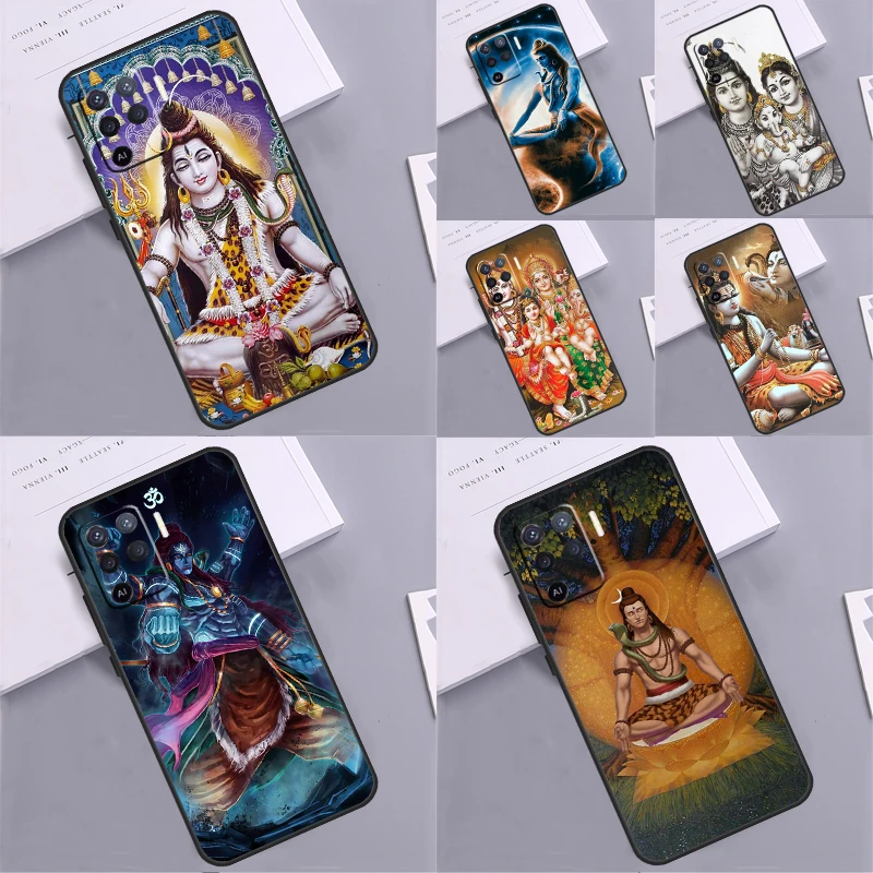 God Diety Hindu Ganesha Shiva Case Per Oppo A76 A96 A78 A98 A15 A16 A17 A77 A94 A74 A53 A54 A57 S A5 A9 A91 A93 A52 A72