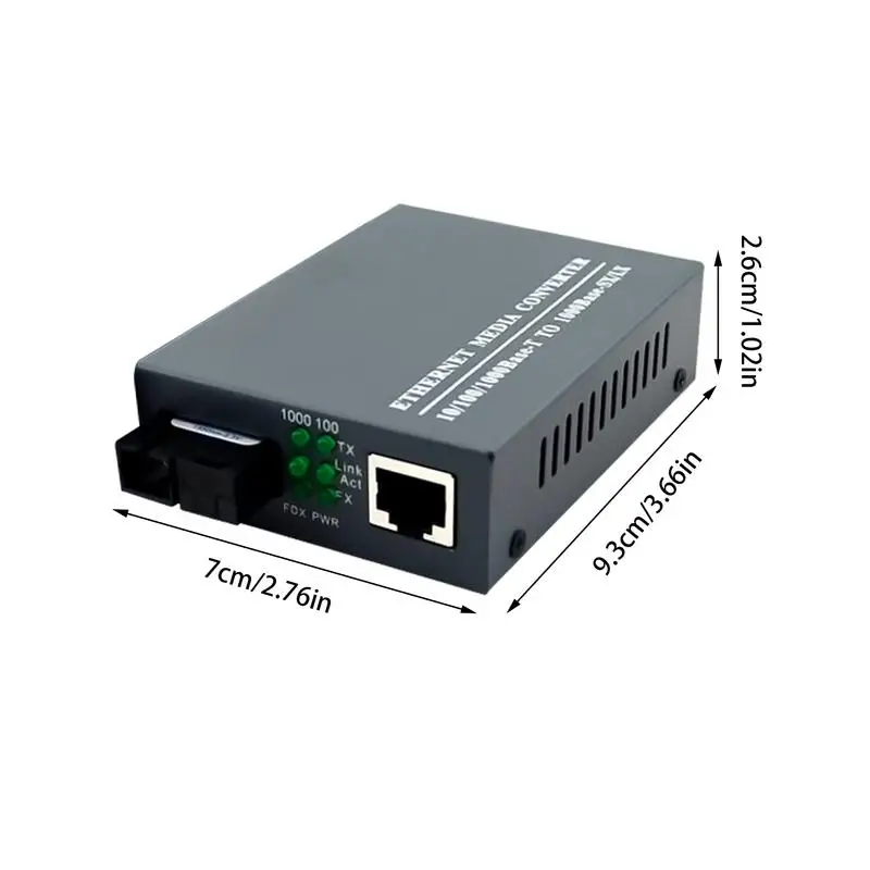 Fiber Ethernet Media Converter Gigabit Fast Ethernet Speed Single Mode Converter Fiber Media Converter LC Transceiver Module