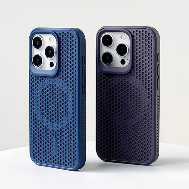 Magnetic Cooling Phone Case with Heat Dissipation and Breathable MagSafe Cover