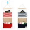 3 Large Pockets Wall Hanging Storage Bag Fabric Pouch Multilayer Closet Door Closet Storage Bag Organizer Home Cosmetics Toys 1