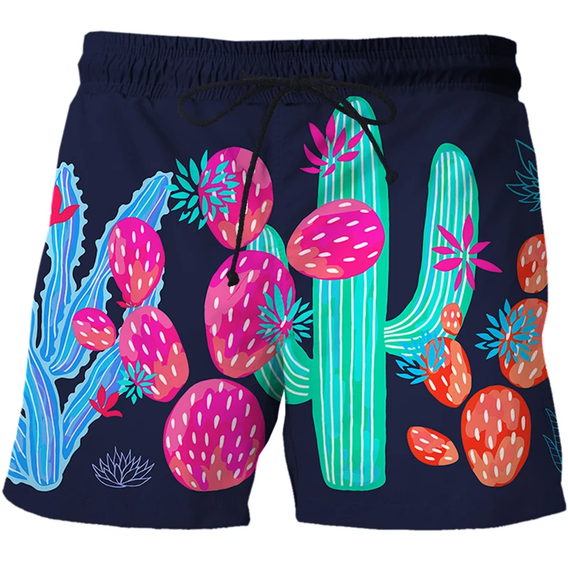 Colorful plants and animals 3D print Shorts Men Summer Fast-drying Beach Trousers Casual Sports Short Pants Clothing techwear blazer and pants set Women's Sets