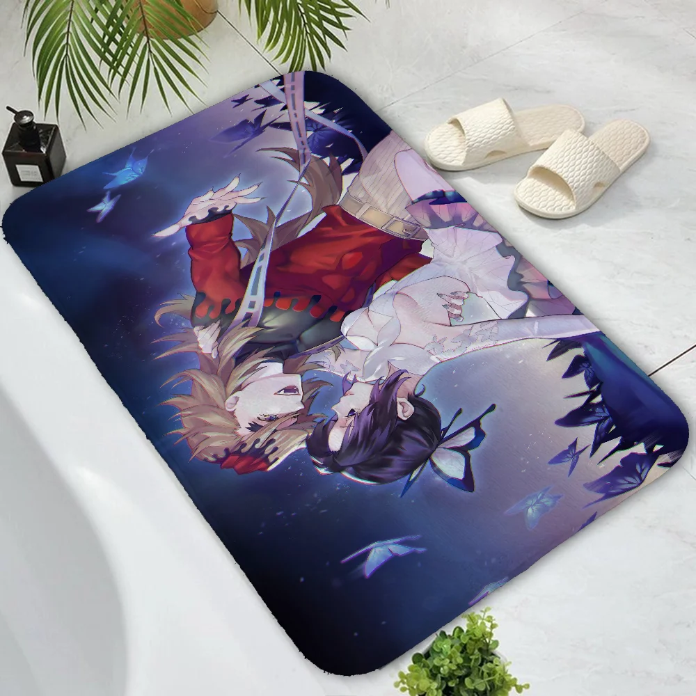 D-Demon Slayer Game Bedroom Carpet for Kitchen Aesthetic Room Decoration Bath Mat House Entrance Mat Home Customized Floor Mats 6