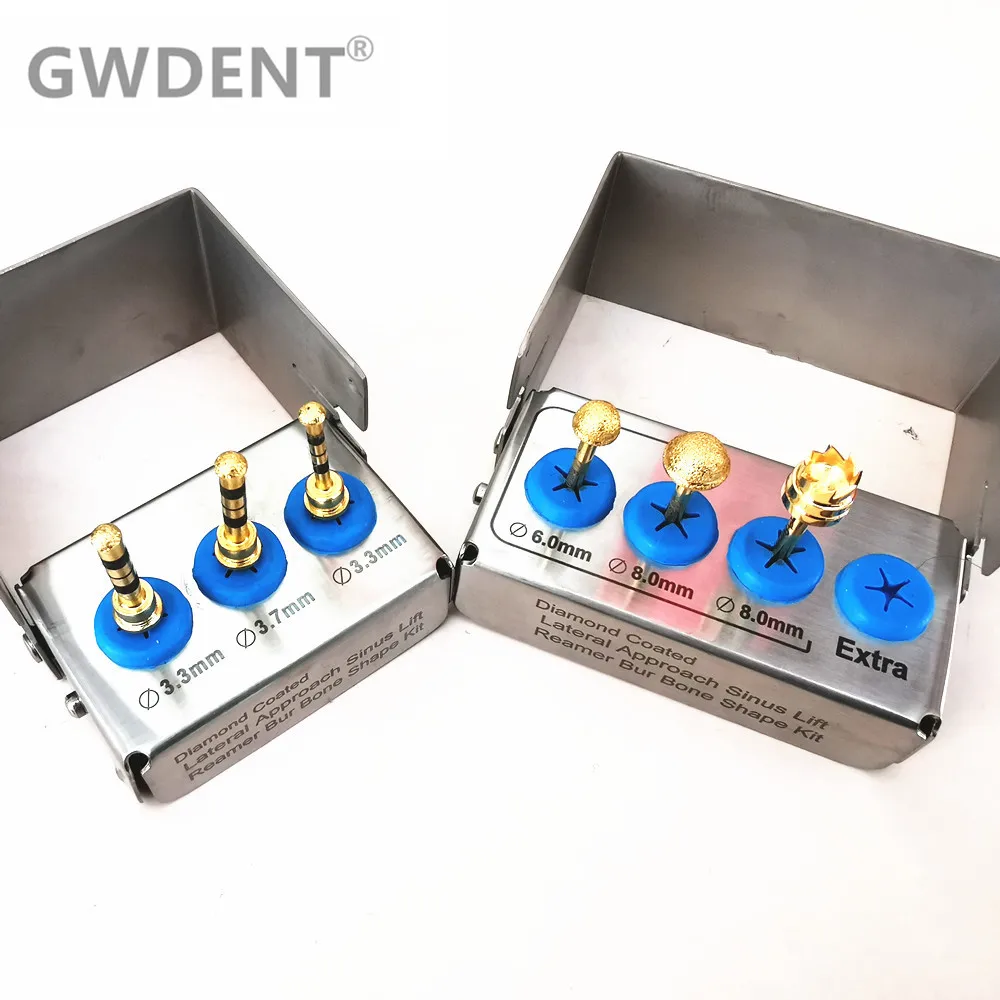 1SETDentalImplantMembraneDiamondCoatedBurDrillsLateral