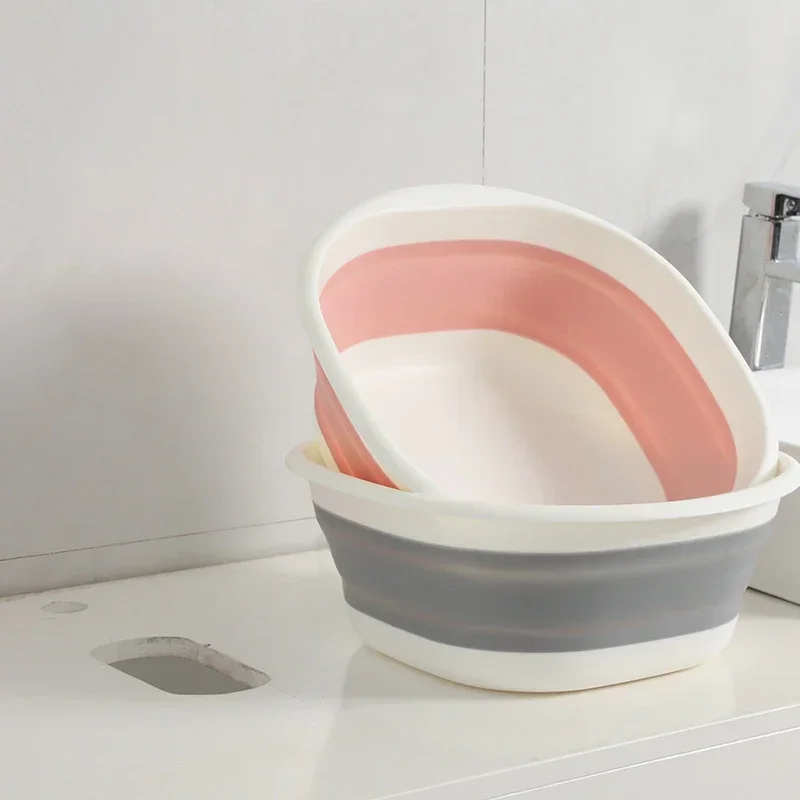 Portable Plastic Folding Wash Basin - Travel Laundry Tub for Home  Baby Bath