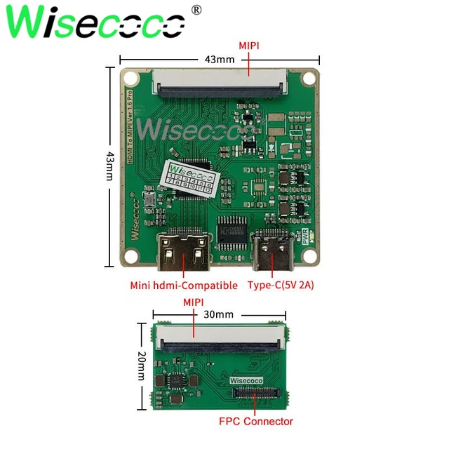 AM-OLED 5.5 Inch 1920x1080 OLED Screen IPS FHD 1080x1920 Multi-Touch Screen Raspberry Pi Display 60Hz Driver Board 3
