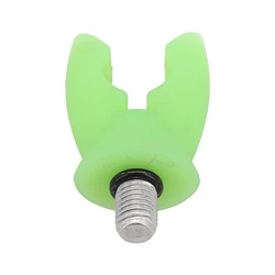Carp Fishing Anti - Slip Rubber Rod Rest Gripper Holder Accessory (Green)