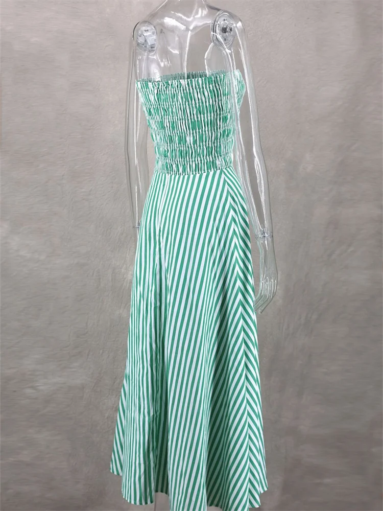 Wmstar Dresses for Women Wholesale New Style of Strapless Backless Elegant and Sophisticated Maxi Dress Drop Shopping 2025