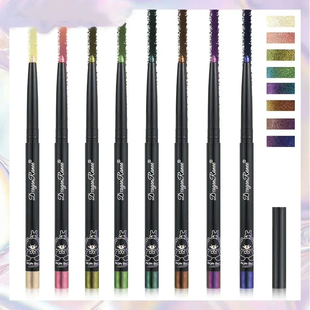 1PCS Shiny Metallic Eyeliner Gel Pen Multi Chrome Eye Liner Makeup Waterproof Long Lasting Aurora Eyes Glitter Pigment Cosmetics