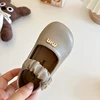 Girls' Leather Shoes 2024 Spring Autumn New Soft Sole Small Girls' Princess Single Shoes Children's Performance Shoes 4