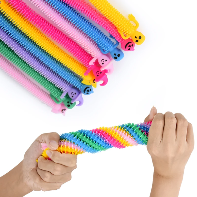 10/20Pcs Halloween Stretching Sensory Toys Kids Adult Fidget Toys Wristband Decompression Toy Boys Girls Birthday Party Favors