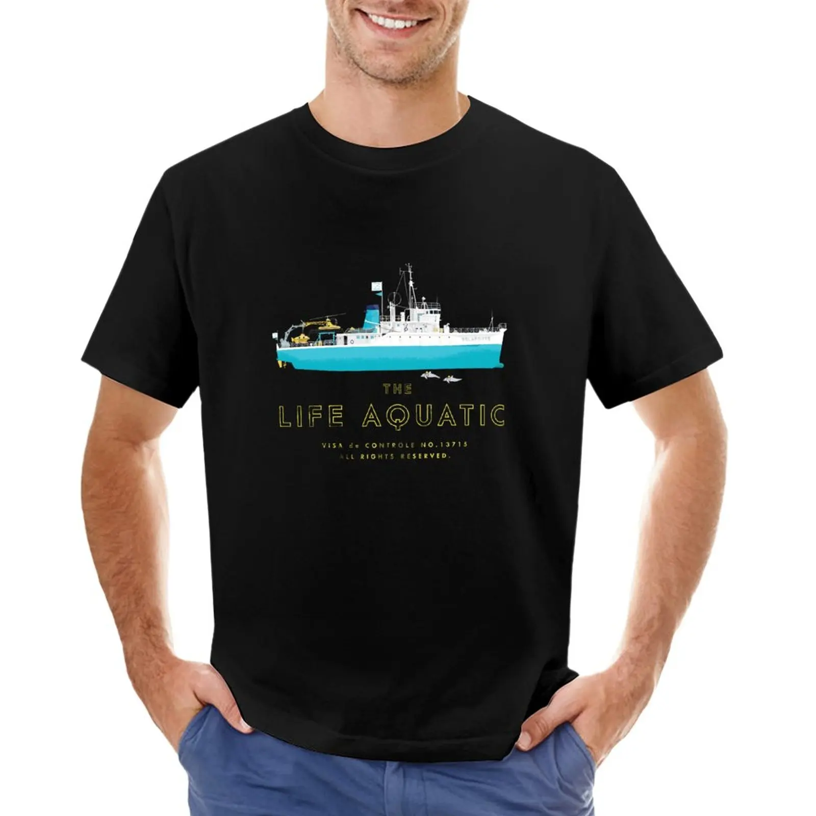 

The Life Aquatic with Steve Zissou T-Shirt oversized blacks boys whites mens funny t shirts