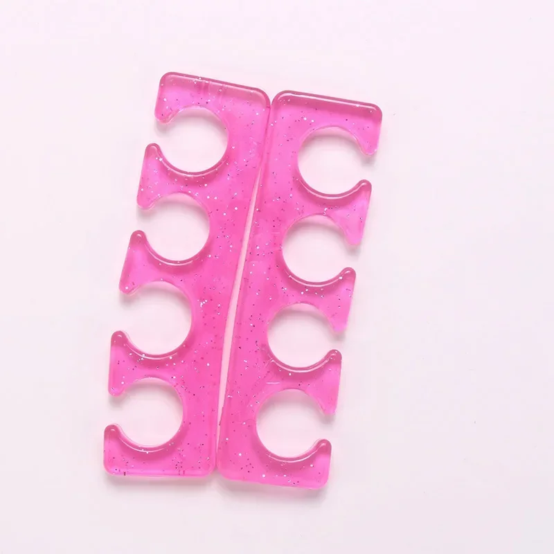 2Pcs Silicone Manicure Pedicure Nails Finger Separator Flexible Finger Toe Spacer Separation Straighteners Nail Splitter nail art tools toe separators toe spreader finger toe separator