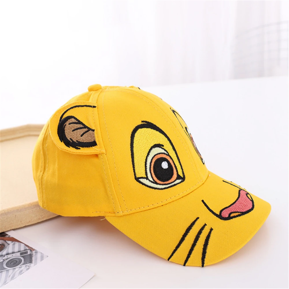 Children's Hat Summer Spring and Autumn Sun Three-Dimensional Cartoon Embroidered Lion Style Baseball Cap fashion baseball cap sun protection hat