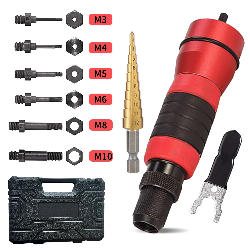 New-Electric-Rivet-Nut-Gun-Drill-Bit-Adapter-M3-M10-Household-Rivet-Nut ...