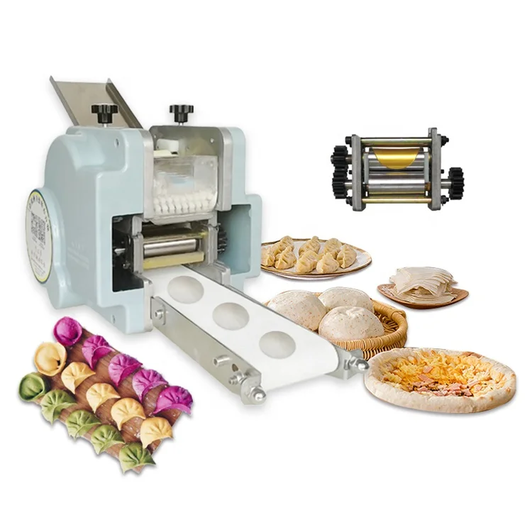 

Tabletop Small Grain Product Automatic Samosa Gyoza Wonton Papad Momo Empanada Dumpling Maker Skin Wrapper Making Machine Price