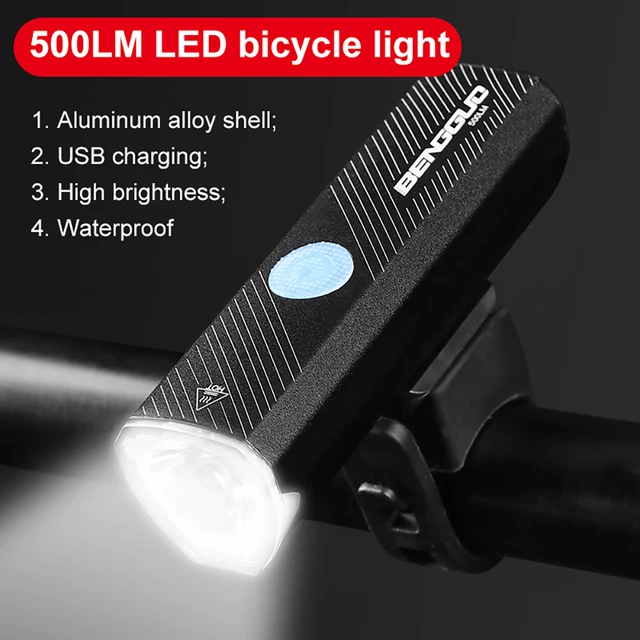 Aluminum Alloy Rechargeable LED Front Bicycle Light 5