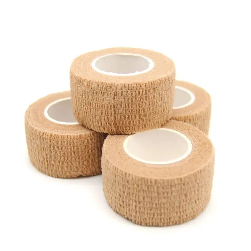 Self-Adherent Cohesive Bandage Wrap – Stretchable Skin Color Athletic Tape, Non-Woven Self-Adhesive Elastic Bandage