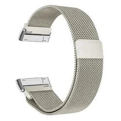 Milanese Magnetic Loop Metal Strap Bracelet for Fitbit Versa and Sense Series (Starlight)
