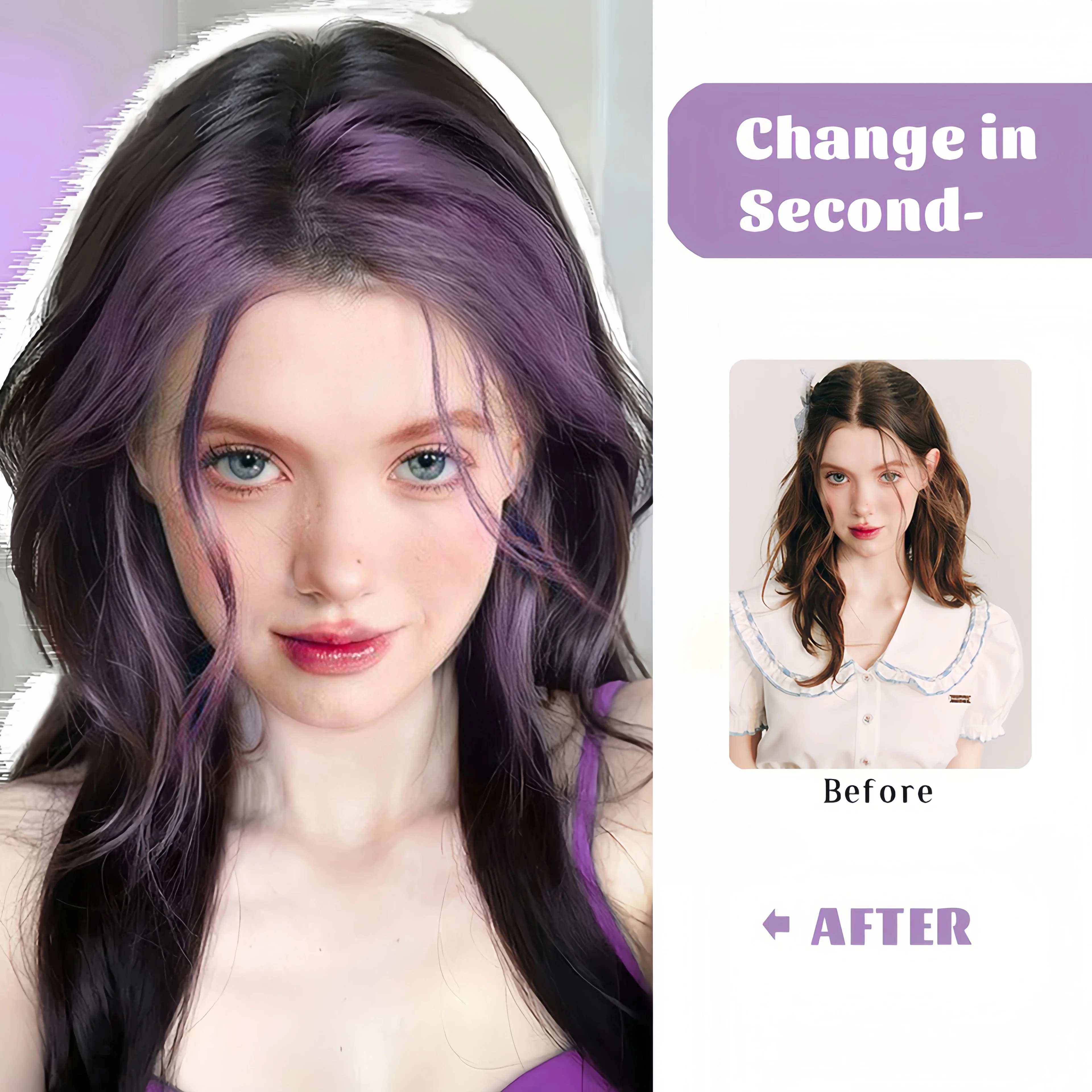 Synthetic Clip In Bangs Fringe Hairpiece For Women