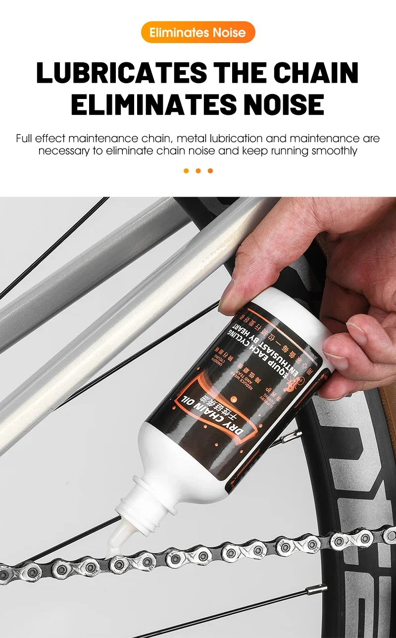 120ML Fahrrad Trockenen Kette Schmiermittel Hoisture-proof Rennrad Kette Öl Wasserdicht Rostfrei Spezielle Fahrrad Schmiermittel Für Motorrad kette – Detail 6