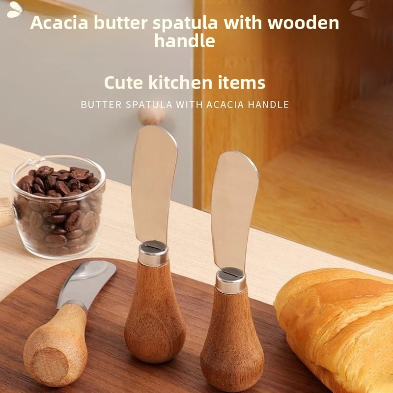 1pcs Stainless Steel Butter Knife Cheese Dessert Jam Knife Mini Cream Cheese Spreader Cheese Toast Cutter Kitchen Supplies Tools