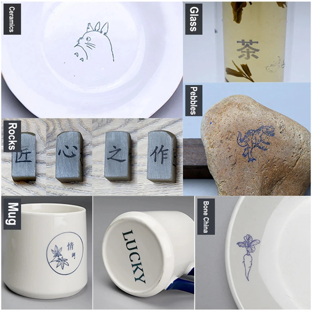 1PCS Engraving Marking Paper for Laser Engraver and Cutting Machine Laser Engraving Tools for Ceramics Glass Ceramic Tiles Metal laser engraving paper