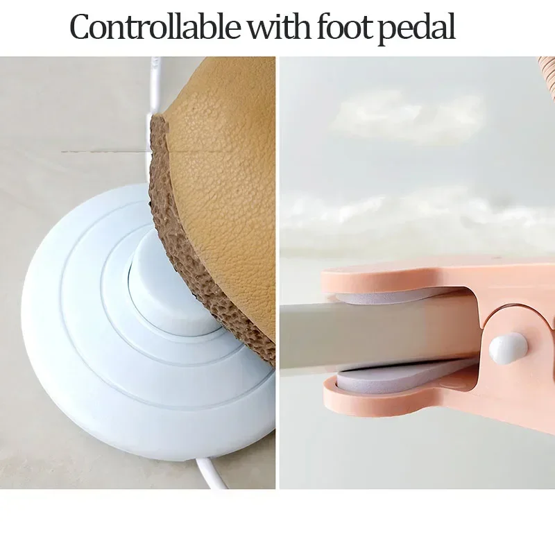 조절식 헤드 풋 페달 스위치가 있는 UV LED 램프 네일 드라이어, 데스크탑 젤 광택제 경화 접착제, 빠른 5W 네일 건조 램프