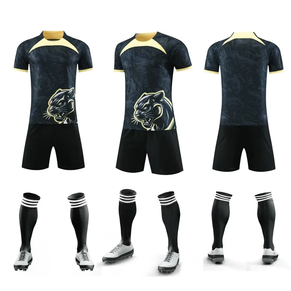 NEW 24/25 boy girl Fans Football shirt men and kids home away games Soccer Jerseys kits Short Sleeve uniform training wear