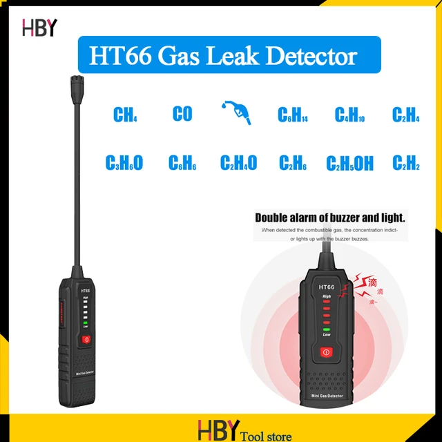 HT66 Handheld-Gaslecksucher Analysator 50-1000PPM Lecktester Für Brennbares  Erdgas Für Den Haushalt PPM-Meter - Temu Austria