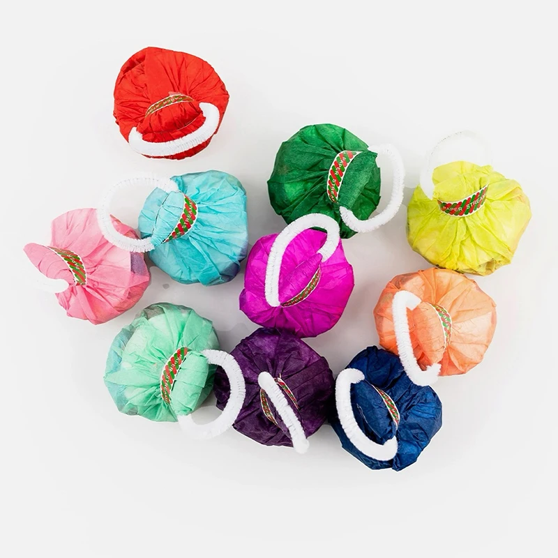 Colorful Hand Throw Confetti Poppers Throw Streamers Poppers No Mess Paper Crackers Wedding Birthday Party Christmas Supplies