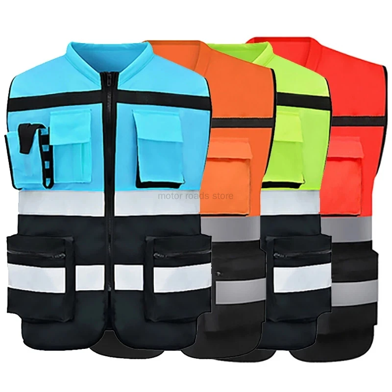 Reflective Vest Safety Running Gear with Pocket Neon Yellow High Visibility for Running Biking Walking Men & Women reflective safety vest,reflective safety jacket