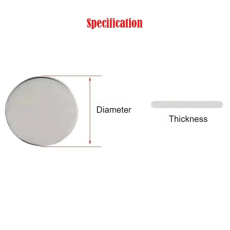 0.5-3mm 304 Stainless Steel Circular Plate Disc Sheet 50/80/100/120/150/180/200/250/300mm Diameter
