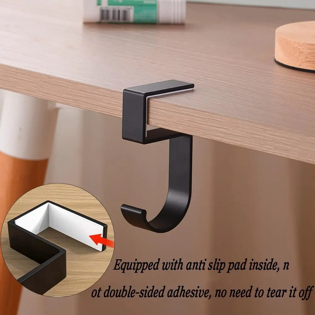 Portable Hanging Bag Hook Student Desk Side Hanging bag Artifact Removable mobile Handbag Holders Multi-functional Table Hook