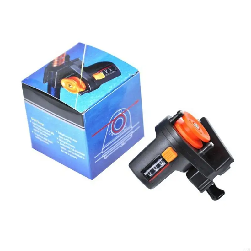 F68F 0-999M Counter Meter Recorder High Accuracy Fishing Depth Display Digital Reel Meter ABS Counter Gauge Line Count Tool