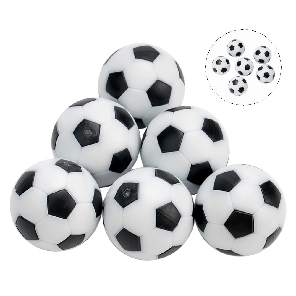 

6pcs Table Balls 32mm 36mm Mini Foosball Kicker Spare Soccer Indoor Games Fussball Flexible Trained Relaxed Kids/Child Children