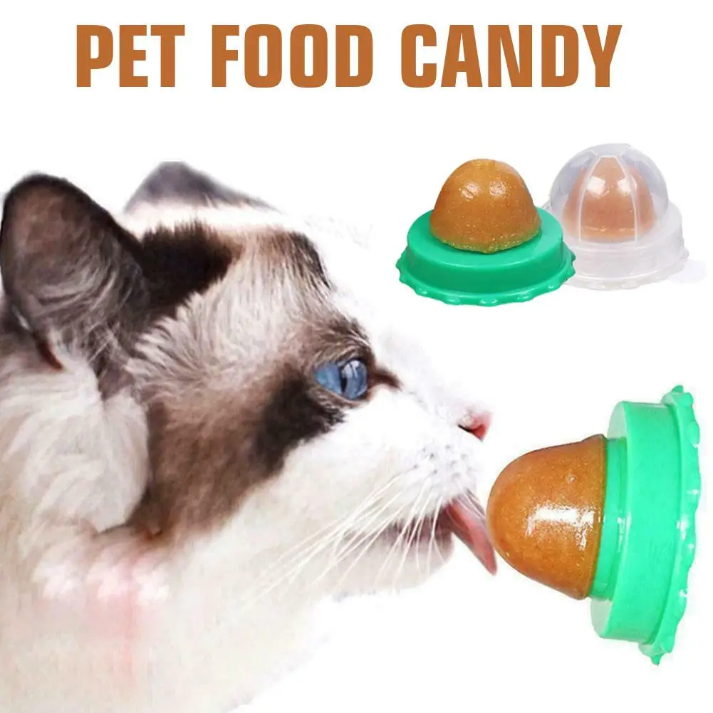 

1pc Cat Sugar Ball Cat Snacks Candy Licking Solid Nutrition Cat Treats Ball Toy Natural Catnip And Sucker For Cats Random C B0J2