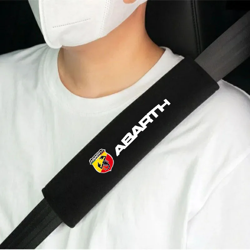 Set of 2 Premium Seat Belt Shoulder Pads - Comfortable Car Interior Accessories