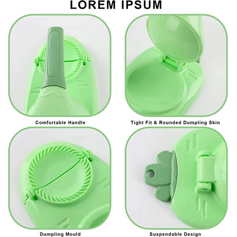 Dumpling Press Maker Moulds, Press Molds Set Manual Tortilla Press, 10 Seconds To Make Dumplings Empanadas